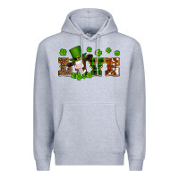 Heather Grey st patricks love heifer Premium Hoodie - Artiststas