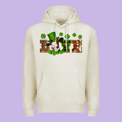 St Patricks Love Heifer Premium Hoodie Designed By Artiststas