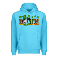 Ocean Blue st patricks love heifer Premium Hoodie - Artiststas