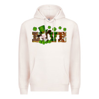 Pale Pink st patricks love heifer Premium Hoodie - Artiststas