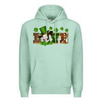 Seafoam st patricks love heifer Premium Hoodie - Artiststas