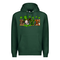 Sports Green st patricks love heifer Premium Hoodie - Artiststas