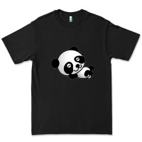 Black baby panda bear Premium Tee - linhVisuals