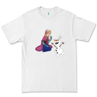 White olaf and  elsa Premium Tee - linhVisuals