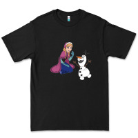 Black olaf and  elsa Premium Tee - linhVisuals