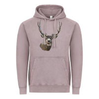 Vintage Zinc Mule Buck Deer Head Vintage Hoodie - LillyAllenDesigns