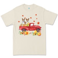 Bone basenji pumpkin truck fall leaf thanksgiving halloween Premium Tee - linhVisuals