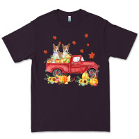 Plum basenji pumpkin truck fall leaf thanksgiving halloween Premium Tee - linhVisuals