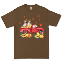 Cacao basenji pumpkin truck fall leaf thanksgiving halloween Premium Tee - linhVisuals