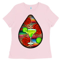 Bubblegum Pink mexican teardrop  4 Ladies Tee - BundleAndBundleShop