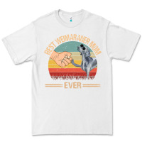 White best weimaraner mom ever mom gift mother's day Premium Tee - linhVisuals
