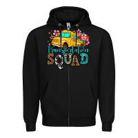 Black transportation squad school bus Zipper Hoodie - Jasminsmagicworld