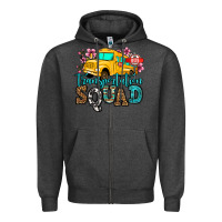 Charcoal Heather transportation squad school bus Zipper Hoodie - Jasminsmagicworld