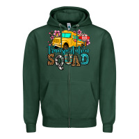 Sports Green transportation squad school bus Zipper Hoodie - Jasminsmagicworld