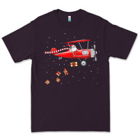 Plum christmas santa claus pilot flying airplane gift tee Premium Tee - linhVisuals