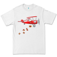 White christmas santa claus pilot flying airplane gift tee Premium Tee - linhVisuals