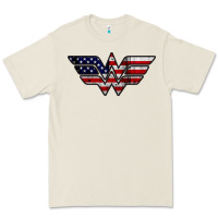Bone Wonder woman american flag Premium Tee - linhVisuals