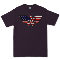 Plum Wonder woman american flag Premium Tee - linhVisuals