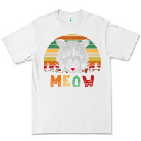 White funny vintage raccoon meow raccoon lovers Premium Tee - linhVisuals