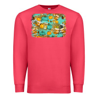 Cardinal western fall vibes background Premium Sweatshirt - Jasminsmagicworld