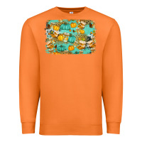 Carrot western fall vibes background Premium Sweatshirt - Jasminsmagicworld