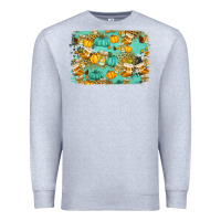 Heather Grey western fall vibes background Premium Sweatshirt - Jasminsmagicworld