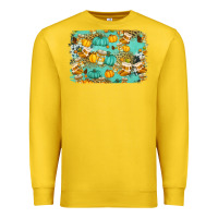 Lemon western fall vibes background Premium Sweatshirt - Jasminsmagicworld