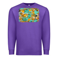 Purple western fall vibes background Premium Sweatshirt - Jasminsmagicworld