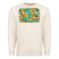 Sandshell western fall vibes background Premium Sweatshirt - Jasminsmagicworld