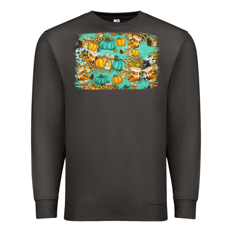 Western Fall Vibes Background Premium Sweatshirt by Jasminsmagicworld | Teevron