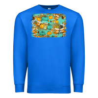 True Royal western fall vibes background Premium Sweatshirt - Jasminsmagicworld