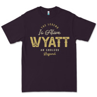 Plum The Legend Wyatt Funny Personalized Name Premium Tee - linhVisuals