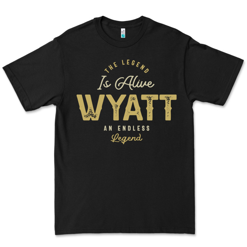 The Legend Wyatt Funny Personalized Name Premium Tee by linhVisuals | Teevron