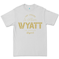 Dove Grey The Legend Wyatt Funny Personalized Name Premium Tee - linhVisuals