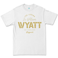 White The Legend Wyatt Funny Personalized Name Premium Tee - linhVisuals