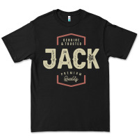 Black Genuine Jack Funny Personalized Name Premium Tee - linhVisuals