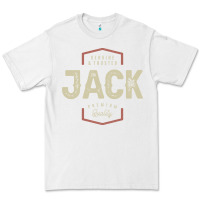 White Genuine Jack Funny Personalized Name Premium Tee - linhVisuals