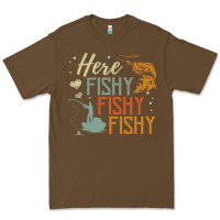 Cacao here fishy fishy fishy fishing lovers gifts Premium Tee - linhVisuals