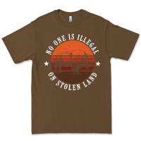 Cacao no one is illegal on stolen land 4th of july bison Premium Tee - linhVisuals