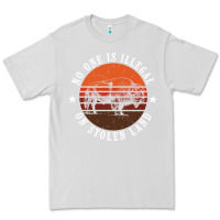 Dove Grey no one is illegal on stolen land 4th of july bison Premium Tee - linhVisuals
