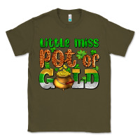 Army Green St. Patrick's little miss pot of gold Classic Tee - OliviaCreatesArt