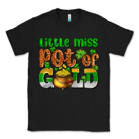 Black St. Patrick's little miss pot of gold Classic Tee - OliviaCreatesArt