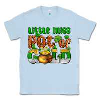Dusty Blue St. Patrick's little miss pot of gold Classic Tee - OliviaCreatesArt