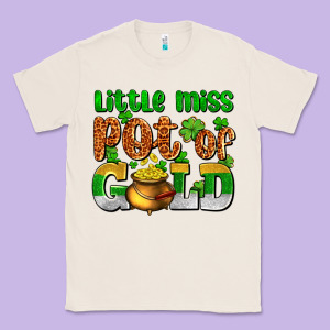 St. Patrick's Little Miss Pot Of Gold Classic Tee Designed By Oliviacreatesart