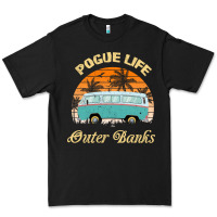 Black pogue life outer banks retro vintage sunny Premium Tee - linhVisuals