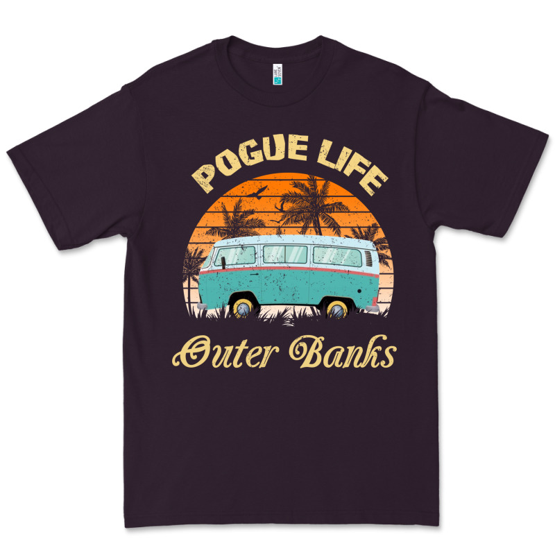 Pogue Life Outer Banks Retro Vintage Sunny Premium Tee by linhVisuals | Teevron
