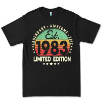 Est. 1983 Vintage 1983 Limited Edition 39th Birthday Retro Pullover Ho Premium Tee | Teevron