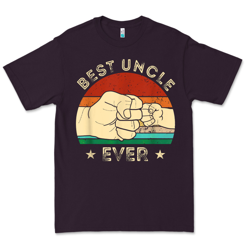 Vintage Best Uncle Ever Fist Bump Funny Uncle Fathers Day Premium Tee by linhVisuals | Teevron