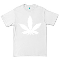 White weed leaf in a pocket marijuana cannabis Premium Tee - linhVisuals