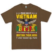 Cacao proud vietnam veteran son gifts raised by my hero veteran day Premium Tee - linhVisuals
